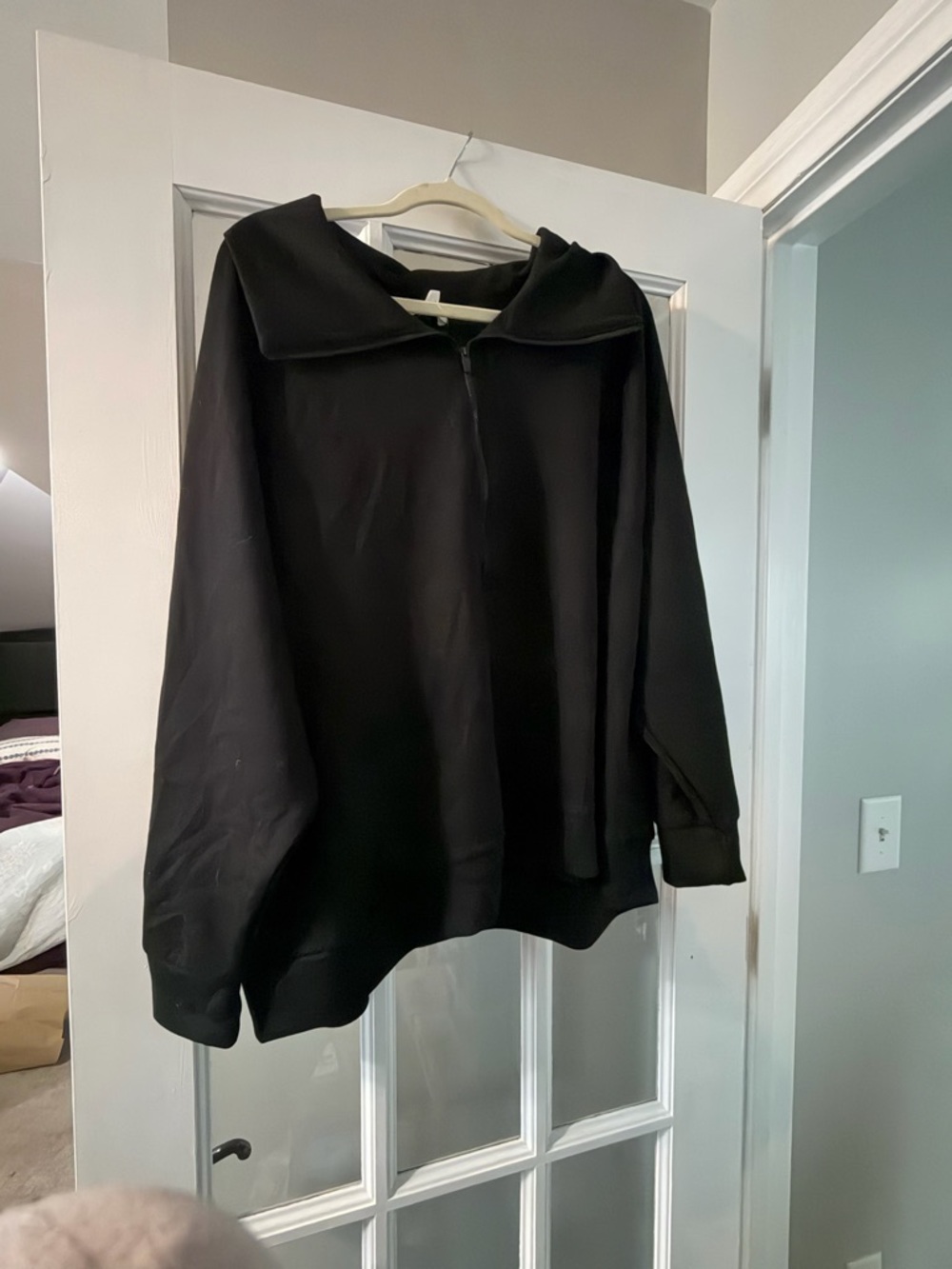 Maurices Black Zip-Front Pullover